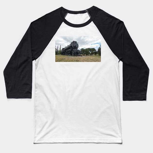 Steam locomotive on display Baseball T-Shirt by josefpittner